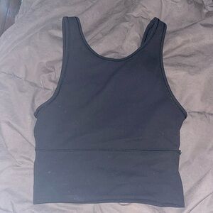 Lululemon cropped tank/ long sports bra 4